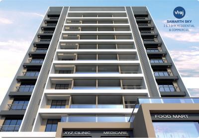 Project Image of 1119.0 - 1376.0 Sq.ft 2 BHK Apartment for buy in Vraj Samarth Sky