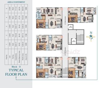 Project Image of 1150.0 - 1570.0 Sq.ft 2 BHK Apartment for buy in V4 IRA Towers