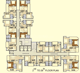 Solitairian City T1 Cluster Plan From 2nd To 29th Floor 3