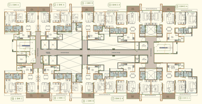 Project Image of 716.98 - 2129.12 Sq.ft 2 BHK Apartment for buy in Bramhacorp Sun Valley Phase 1