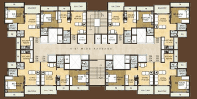 Project Image of 232.61 - 336.91 Sq.ft 1 BHK Apartment for buy in Akshar Elita