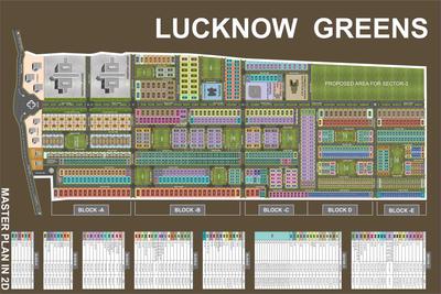 Wing Lucknow Greens Plots Images for Master Plan of Wing Constructions And Developers Pvt Ltd Lucknow Greens Plots 1