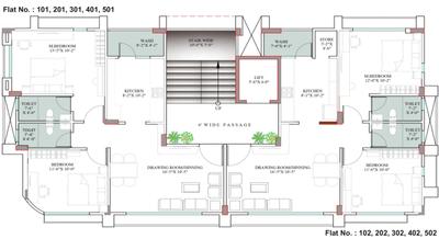 Project Image of 659.94 - 666.93 Sq.ft 2 BHK Apartment for buy in Shree Hema Apartments