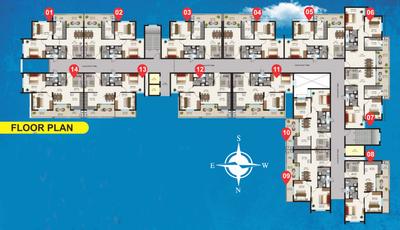 Project Image of 1015.0 - 1080.0 Sq.ft 2 BHK Apartment for buy in Bajaj Sky Heights