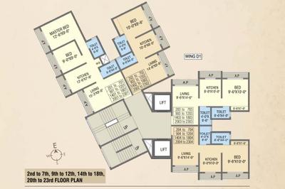Project Image of 402.0 - 570.0 Sq.ft 1 BHK Apartment for buy in Shree Balaji Pristine