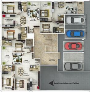 Project Image of 0.0 - 1290.0 Sq.ft 2 BHK Apartment for buy in Mahabaleshwara Classique Temple Tree