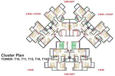 Project Image of 1182.0 - 2648.0 Sq.ft 2 BHK Apartment for buy in Shri Radha Sky Gardens Phase 1