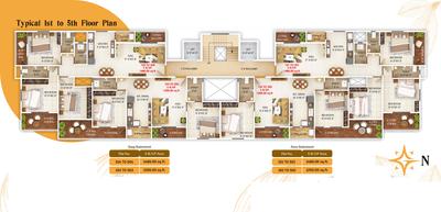 Project Image of 1200.0 - 1480.0 Sq.ft 2 BHK Apartment for buy in Aasma Enclave 16