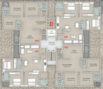 Project Image of 677.18 - 1183.28 Sq.ft 3 BHK Apartment for buy in Seasons Prime