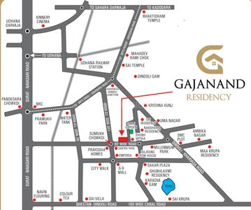 Project Image of 403.32 - 516.0 Sq.ft 1 BHK Apartment for buy in Shri Gajanand Residency