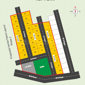 Project Image of 987.7 - 2008.55 Sq.ft Residential Plot Plot for buy in GSS Herbal Pearls 2