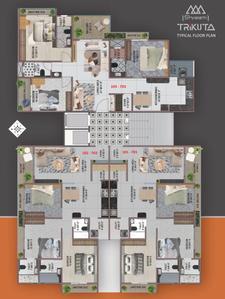 Project Image of 1065.0 - 1260.0 Sq.ft 3 BHK Apartment for buy in Shreem Trikuta