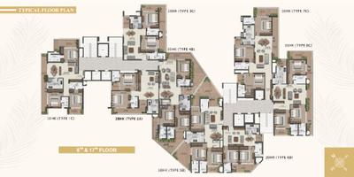 Project Image of 773.92 - 1550.0 Sq.ft 2 BHK Apartment for buy in Eiffel Palm Vista