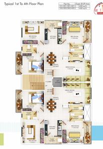 Project Image of 0.0 - 1450.0 Sq.ft 3 BHK Apartment for buy in Shree Siddheshwar Sudhakar Residency 6