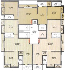 Project Image of 441.0 - 600.0 Sq.ft 1 BHK Apartment for buy in Shiv Trinetra