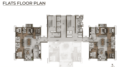 Project Image of 3350.0 - 4965.0 Sq.ft 4 BHK Apartment for buy in Srijan Palladina
