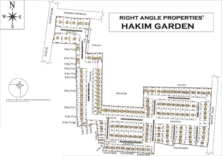 Right Hakim Garden Plots Layout Plan 1