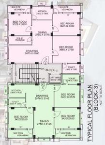 AD Mohar Kunja Typical Block 3 Cluster Plan 1