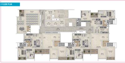 Project Image of 776.0 - 1051.0 Sq.ft 2 BHK Apartment for buy in Harivishva Infinia Phase 2