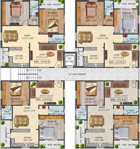 Project Image of 1210.0 - 1490.0 Sq.ft 2 BHK Apartment for buy in Infocity Excellence And Elegance