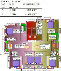 Project Image of 1302.0 - 1328.0 Sq.ft 3 BHK Apartment for buy in Tanisha Sapphire