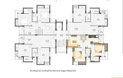 Project Image of 560.69 - 573.72 Sq.ft 2 BHK Apartment for buy in Shreenath Suncity Enclave