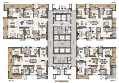 Project Image of 3390.0 - 4825.0 Sq.ft 3.5 BHK Apartment for buy in The Cascades Neopolis