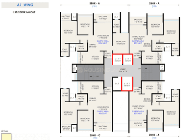 Project Image of 733.0 - 1096.0 Sq.ft 2 BHK Apartment for buy in Saniket The Rising Phase 3