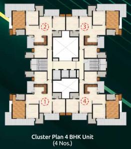 Project Image of 1298.0 - 2018.0 Sq.ft 3 BHK Apartment for buy in Vrinda Heritage Skyward