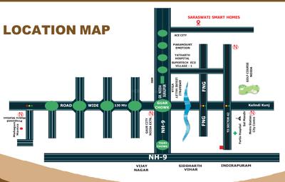 Project Image of 1050.0 - 2400.0 Sq.ft 2 BHK Apartment for buy in Living Saraswati Smart Homes