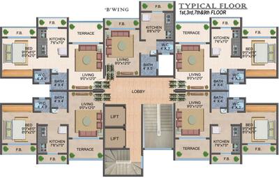 Project Image of 265.0 - 285.0 Sq.ft 1 BHK Apartment for buy in Kuber Samruddhi Phase I