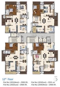 Project Image of 1881.0 - 1958.0 Sq.ft 3 BHK Apartment for buy in Lansum Square