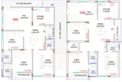 Project Image of 1550.0 - 1560.0 Sq.ft 3 BHK Apartment for buy in Sri Arunodaya Residency