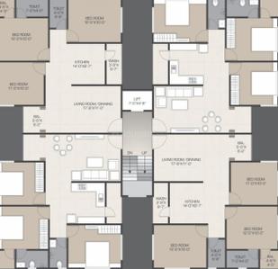 Project Image of 1071.0 - 2000.0 Sq.ft 2 BHK Apartment for buy in BR Siddharth Landmark