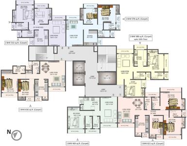 Project Image of 443.0 - 847.0 Sq.ft 1 BHK Apartment for buy in Saptashree Heights