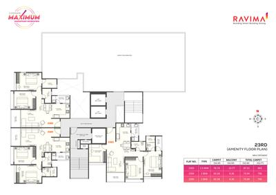 Project Image of 796.0 - 1072.0 Sq.ft 2 BHK Apartment for buy in Newton Homes Royale Magarpatta Road Mundhwa