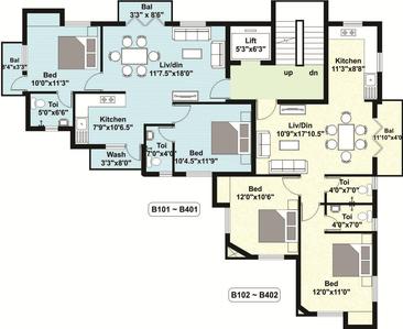 Project Image of 1013.0 - 1324.0 Sq.ft 2 BHK Apartment for buy in Shirdi Whitefield Maximum