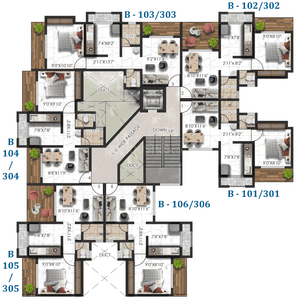 Project Image of 469.0 - 831.0 Sq.ft 1 RK Apartment for buy in SP Residency