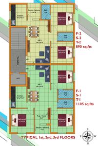 Project Image of 890.0 - 1105.0 Sq.ft 2 BHK Apartment for buy in Prime One Uptown