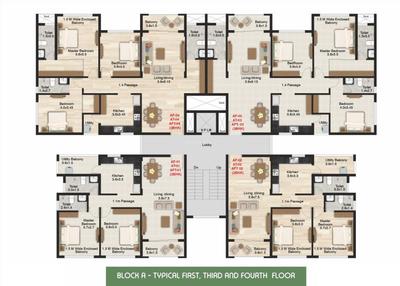Project Image of 0.0 - 850.0 Sq.ft 3 BHK Apartment for buy in Cosme 1 Chogm
