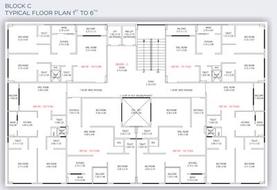 Project Image of 547.88 - 666.18 Sq.ft 2 BHK Apartment for buy in Meem Light Residency