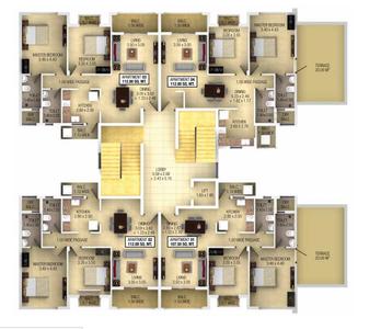 Project Image of 764.24 - 1614.59 Sq.ft 1 BHK Apartment for buy in Classic Zion Square 2 Block G