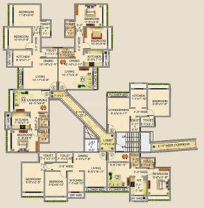 Project Image of 339.0 - 555.0 Sq.ft 1 BHK Apartment for buy in Veena Dynasty Ph II