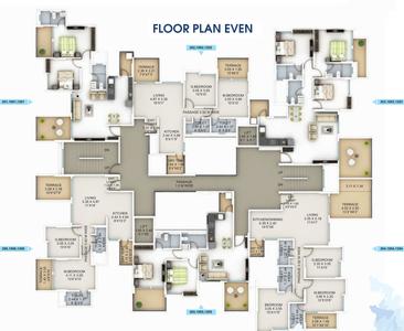 Project Image of 549.0 - 1187.0 Sq.ft 2 BHK Apartment for buy in Aaiji Lake Shore Residences