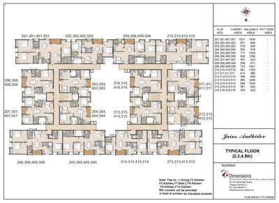 Project Image of 0.0 - 1740.0 Sq.ft 3 BHK Apartment for buy in Jain Aadhidev