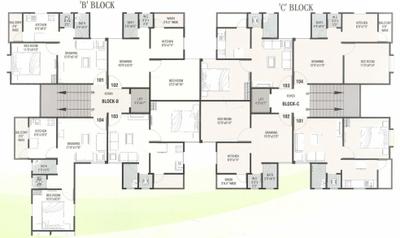 Project Image of 621.0 - 927.0 Sq.ft 1 BHK Apartment for buy in Shree Vishvnath Panchratna Residency