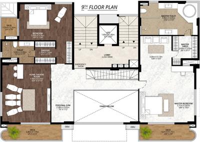 Project Image of 3564.0 - 6840.0 Sq.ft 3 BHK Apartment for buy in CR The Hamlet