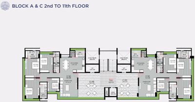 Project Image of 1170.36 - 2161.07 Sq.ft 3 BHK Apartment for buy in White Eternity