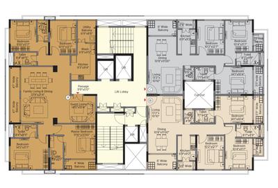Project Image of 1536.0 - 2454.0 Sq.ft 3 BHK Apartment for buy in Benchmark Aspire