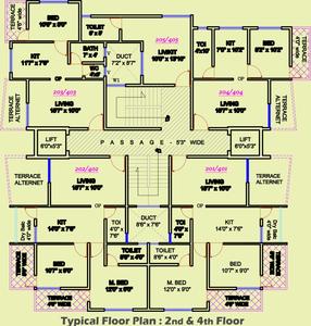 Project Image of 0.0 - 595.14 Sq.ft 2 BHK Apartment for buy in OM Kasturi Apartment